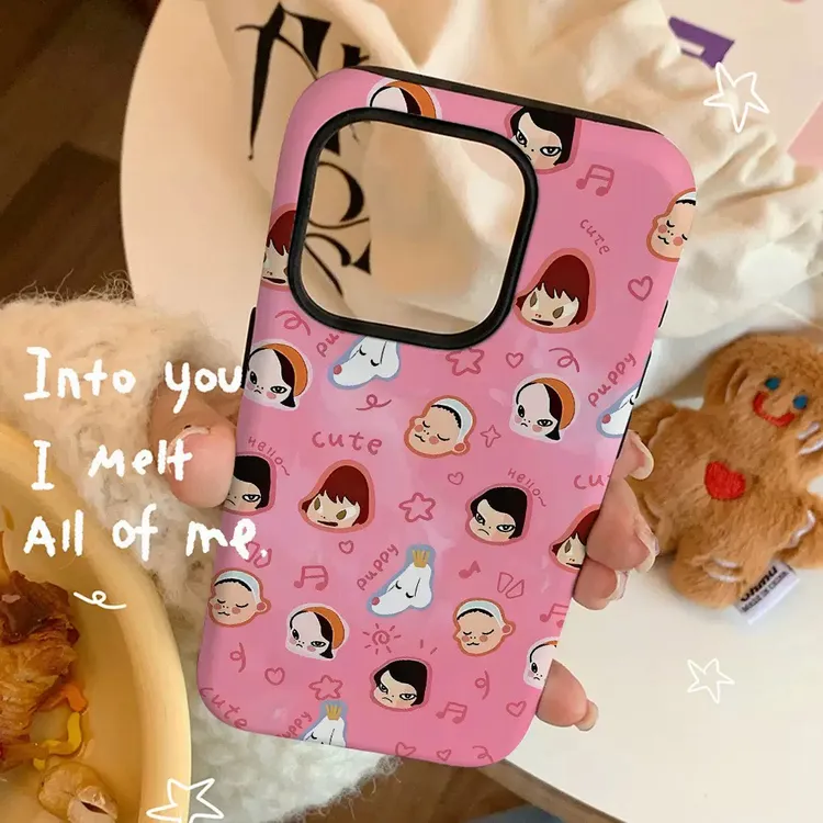 壳奈良美智菲林磁吸二合一适用苹果16pro手机壳15/14/13/12