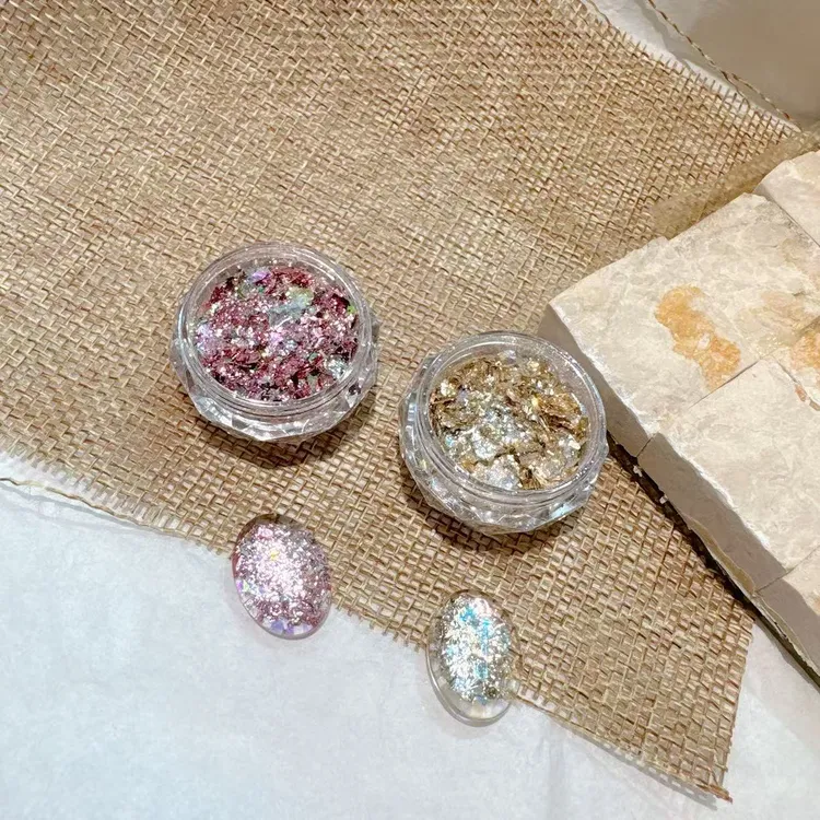 2025美甲新欧铂粉两色各约0.12g（因材质不同，重量不同介意的慎拍）