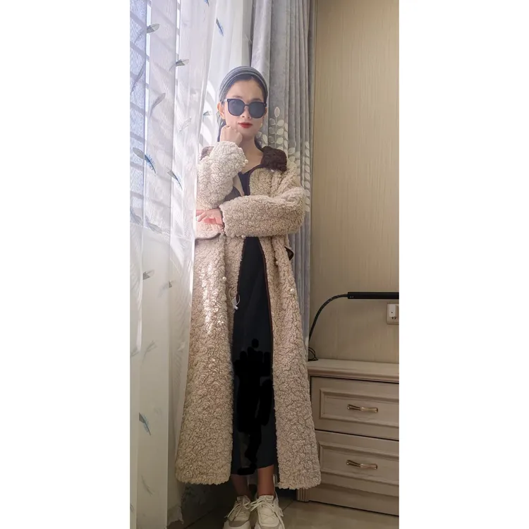 【八宝花儿专属】长外套外套女款加厚时尚冬季韩版系带保暖