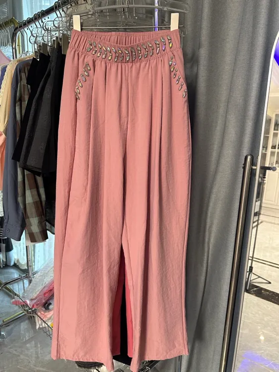 阔腿裤高腰休闲裤子运动裤女款卫裤长裤夏季时尚