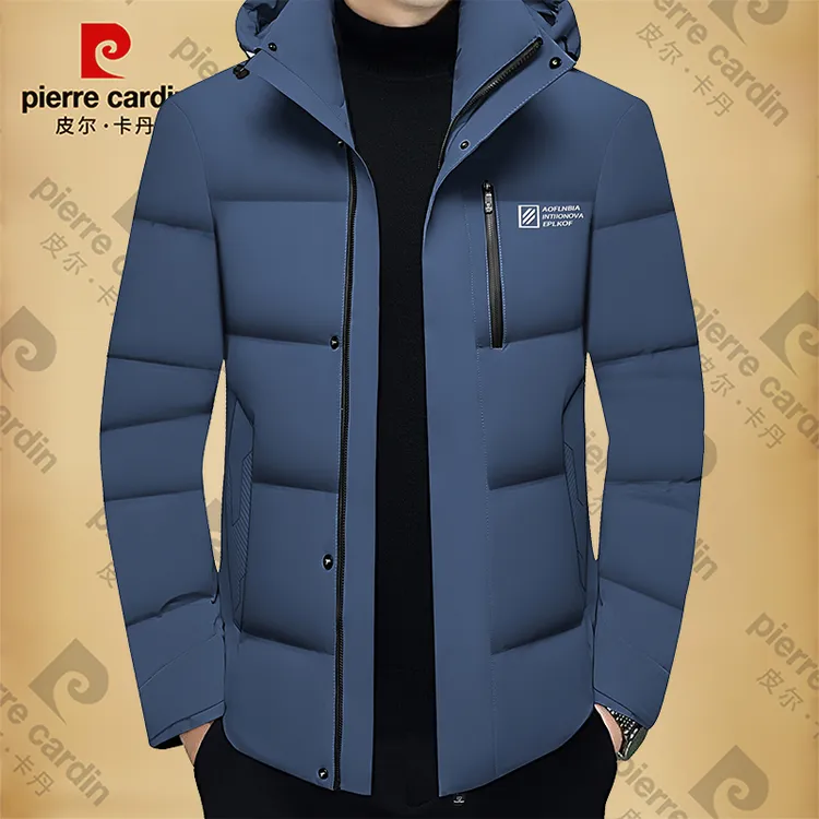 皮尔卡丹男士新款高档商务休闲羽绒服保暖鸭绒外套上衣高档冬季潮