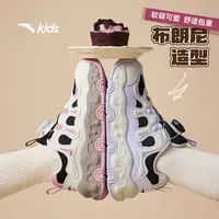 安踏儿童布朗尼休闲鞋2025四季新款网面流光风防滑耐磨缓震鞋潮