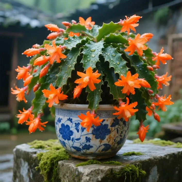 重瓣蟹爪兰盆栽多色花卉室内阳台好养活四季开花耐悍绿植四季开花