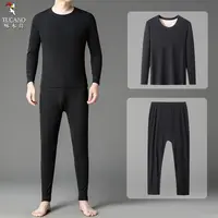啄木鸟2025男内衣套装秋衣加绒保暖套装圆领男士秋衣秋裤保暖