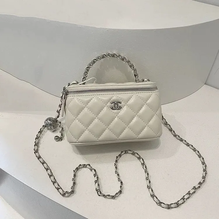 2025新款菱格链条包单肩斜挎包四方包潮流时尚链条包休闲