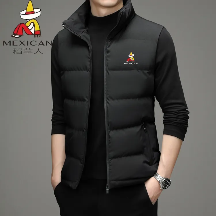 稻草人男生新款秋冬马甲保暖潮流冬季坎肩男款爆款新款无袖外套