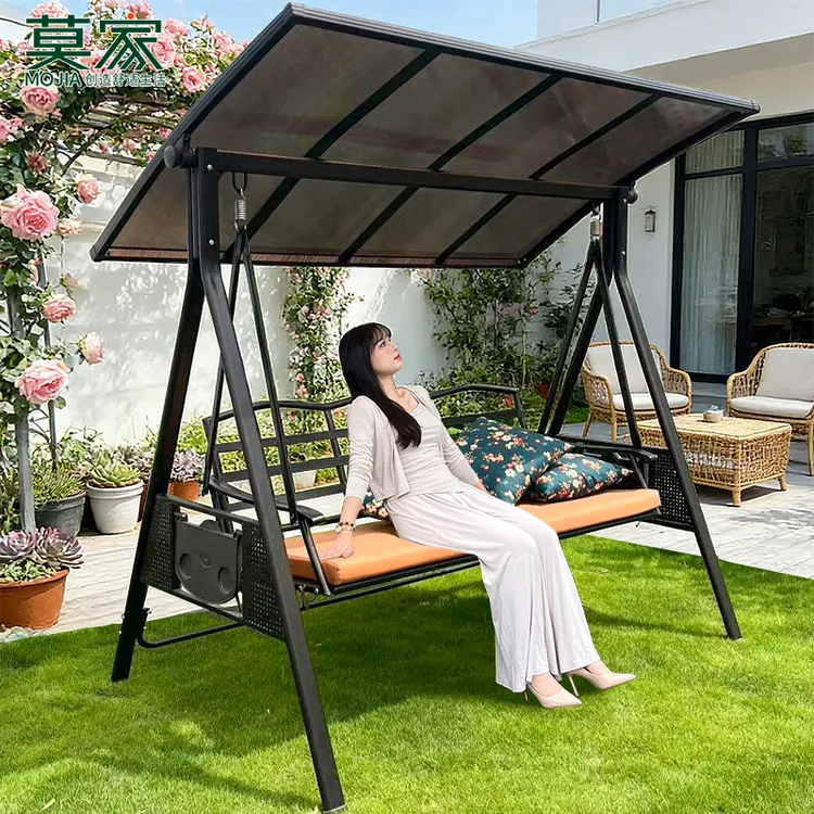 【莫家品牌】秋千别墅庭院花园舒适防晒防水户外秋千摇椅稳固品质