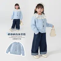郝叔童品秋冬新款上新2025女童时尚韩版网红儿开衫毛衣潮kkGD5310