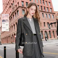【95白鹅绒】三彩2025冬季新款中长鹅绒服压胶直充羽绒服M