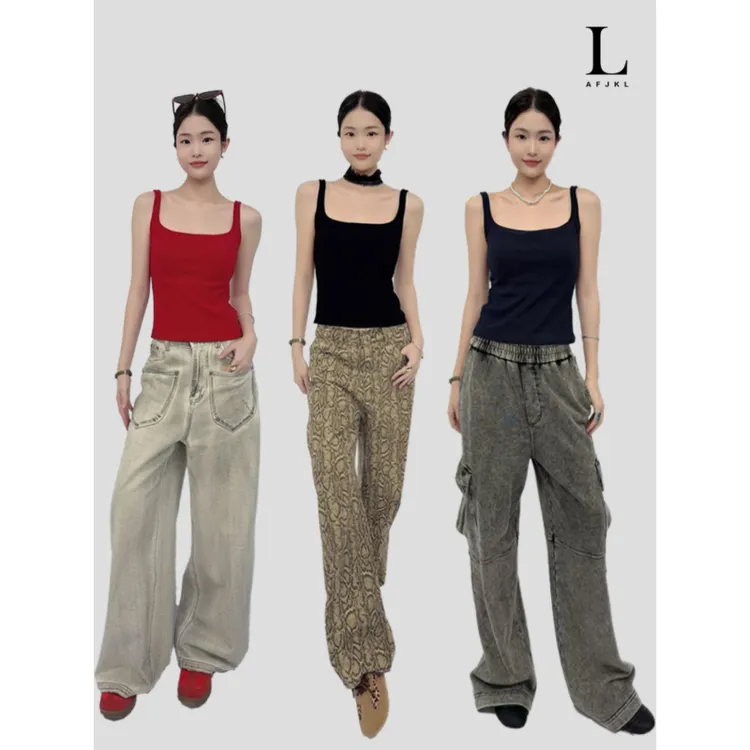 304磨毛大方领秋冬保暖自带胸罩打底衫吊带背心百搭显瘦