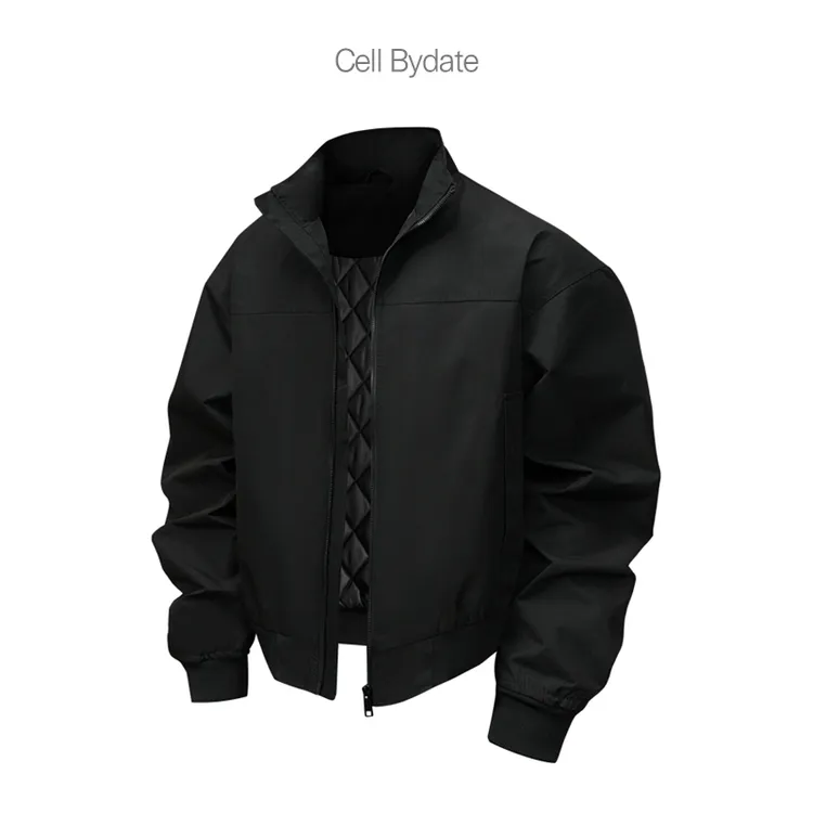 CELL BYDATE教练夹克男冬季美式硬汉防风加棉加厚保暖高级感外套商品图