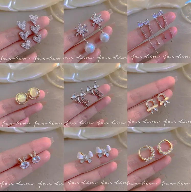 925银耳饰 百搭日常通勤款耳圈大师耳钉精致气质小众轻奢