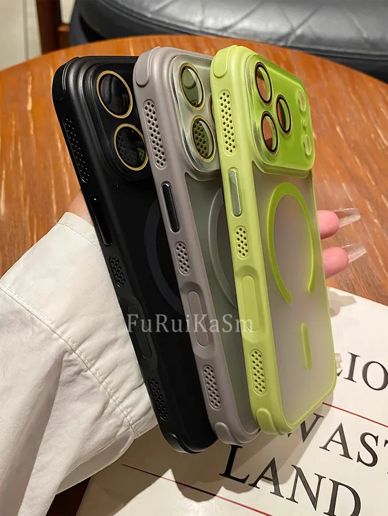 全包镜头膜AI触控键适用iPhone17/pro手机壳新款17ProMax磨砂磁吸