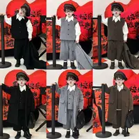 kb3583｜冬日儿童韩版 加绒加厚三件套 真的好好看！