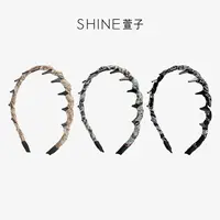 萱子萱子SHINE摩登佩斯利系列简约优雅发卡异域风复古柔和高颅顶