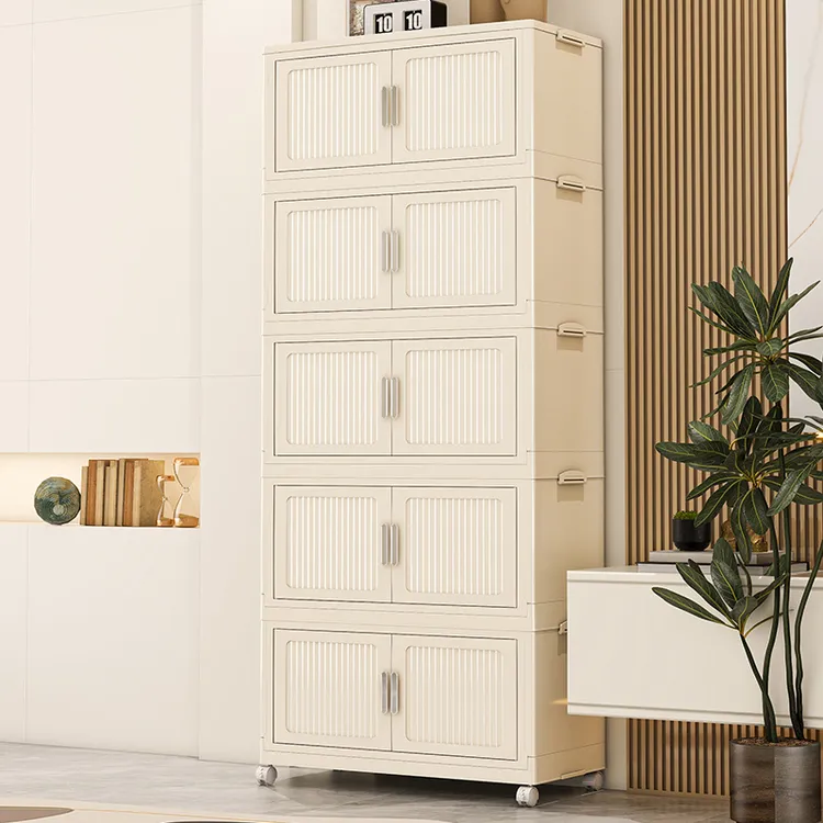 【定制78款】KUN  1多功能大容量简易安装可折叠收纳柜衣物收纳