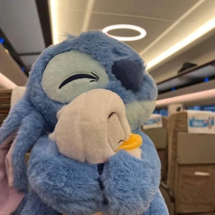 唐老鸭毛绒玩具抱鸭史迪仔星际宝贝史迪奇公仔玩偶抱枕生日礼物女