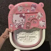 卡通Kitty泡脚桶可伸缩折叠