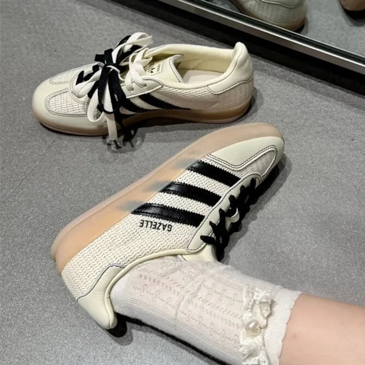 阿迪达斯Adidas男女鞋三叶草T头鞋GAZELLE休闲鞋德训鞋板鞋JQ7083