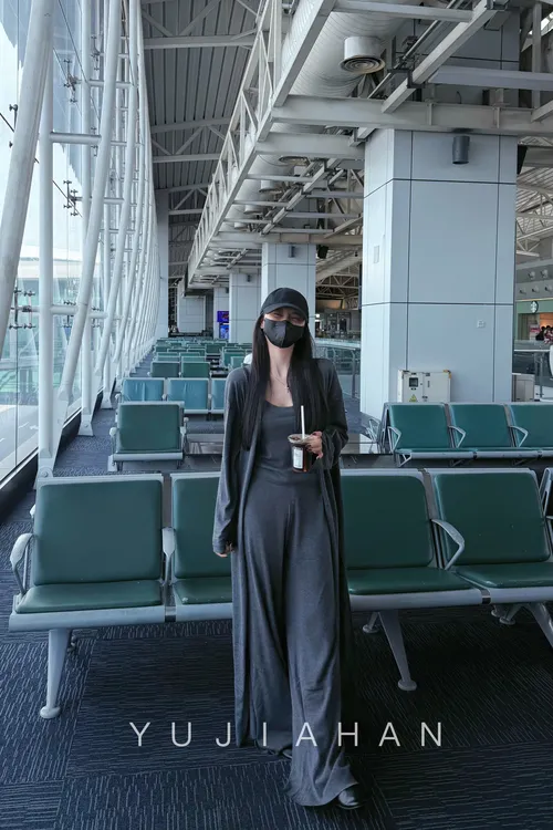 YUJIAHAN「羊毛」松弛显瘦薄款针织开衫吊带长裤套装休闲气质长外套