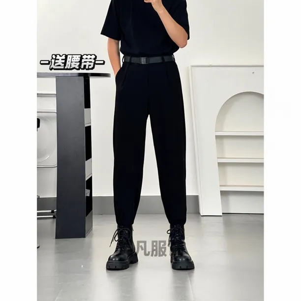 【磁吸束脚西裤】秋冬原创设计加绒加厚垂感宽松痞帅抗皱百搭休闲裤