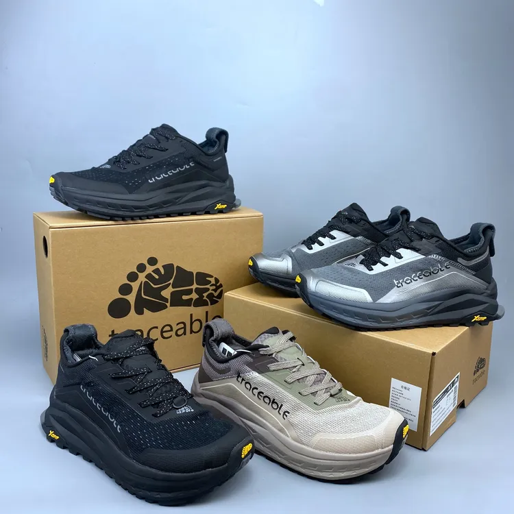 出口加拿大Traceable宽楦肥脚全地形户外越野跑鞋缓震马拉松跑鞋