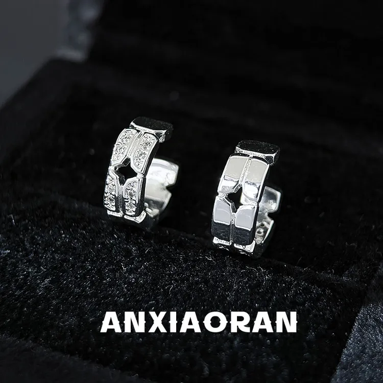 合金耳饰 芒星耳骨夹无耳洞耳夹个性小众欧美男生配饰耳环耳圈潮