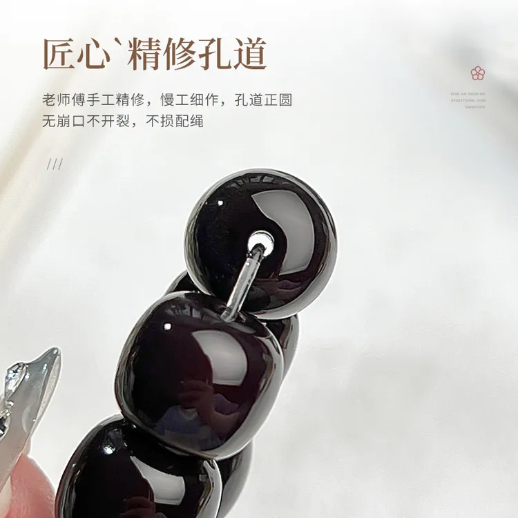 菩提手串溏心老料双圈跑环文玩菩提指揉盘玩气质