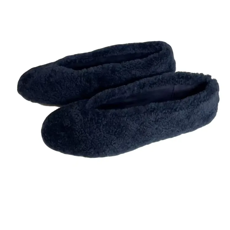 秋冬新款休闲百搭时尚加厚女士厚底毛毛豆豆鞋羊羔羔平底鞋