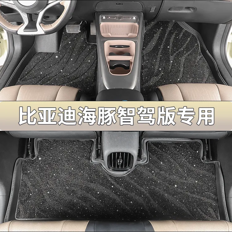 25款海豚智驾版脚垫上层垫丝圈速干地毯面搭配海豚原车脚垫星空毯