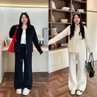 断码捡漏~卫衣外套+喇叭裤时尚套装花契200斤女装秋季13931-H