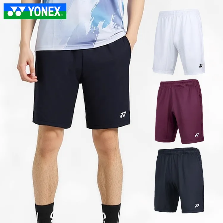 新款YONEX尤尼克斯 羽毛球服男女运动跑步吸汗短裤速干1202425BCR