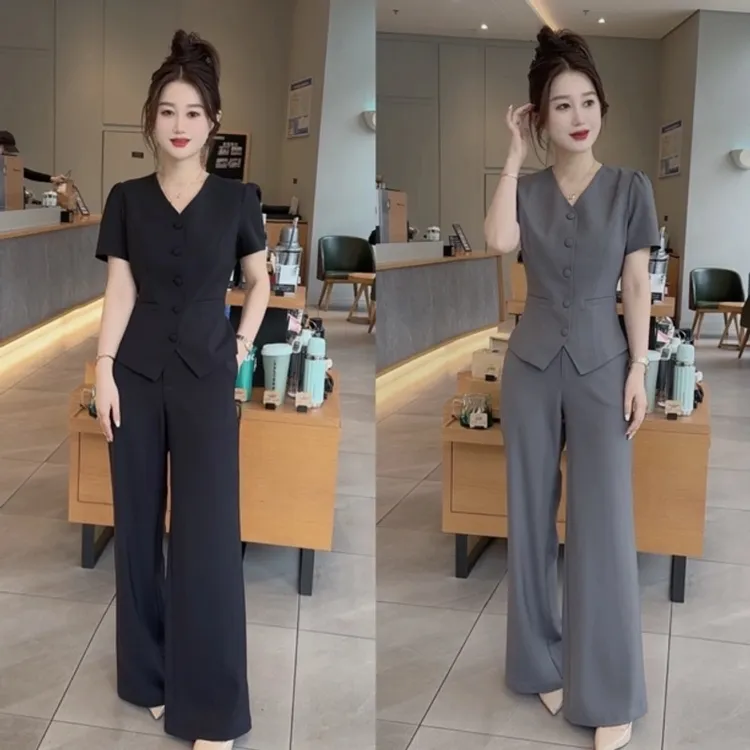 【赠运费险】2025新款短袖西装套装夏装薄款气质女职业短款西服外套