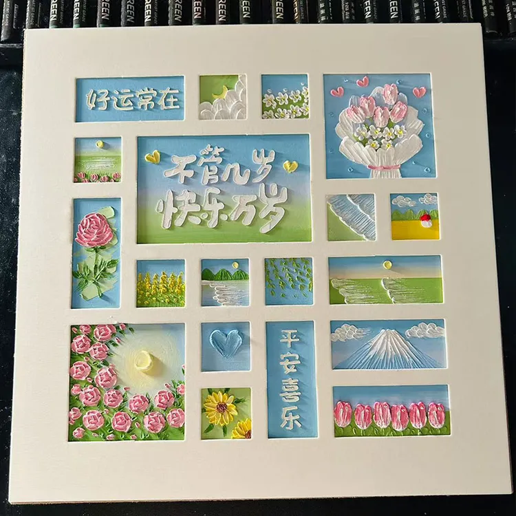 生日礼物手工diy自制油画全套材料包送妈妈姐姐妹妹闺蜜成品