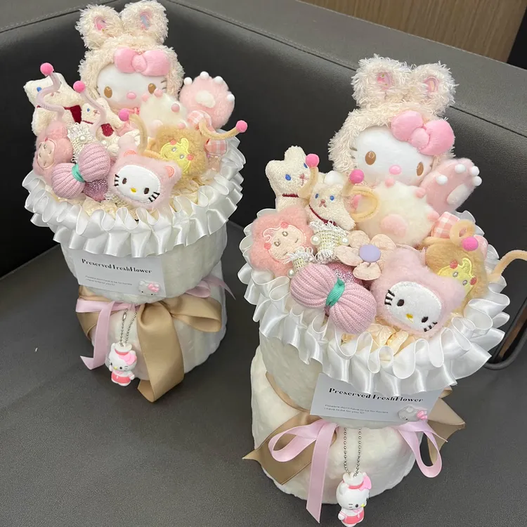 hellokitty创意玩偶花束生日礼物女生哈喽kt圣诞节送女友闺蜜儿童商品图