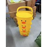 小黄鸭子置物架可移动架子 随机发
