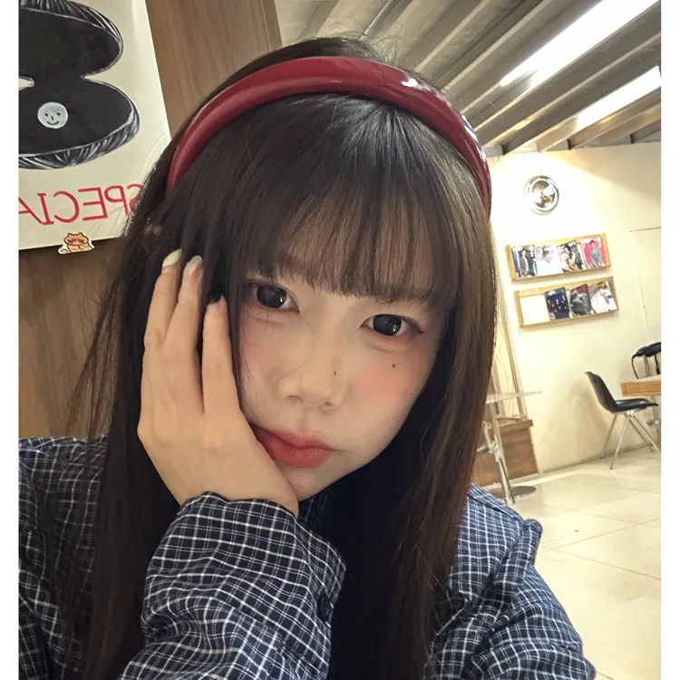 元气满满秋冬氛围感发箍头饰皮质显白可爱发饰韩系化妆洗脸头箍