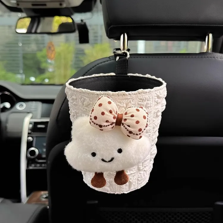 车载垃圾桶汽车内用垃圾桶纸巾盒二合一前后排座椅创意车上装饰女