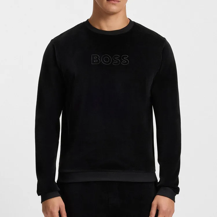 HUGO BOSS雨果博斯圆领套头男款卫衣秋冬新款长袖休闲舒适保暖