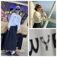 无垠海岸【贴布】白上衣OD-316