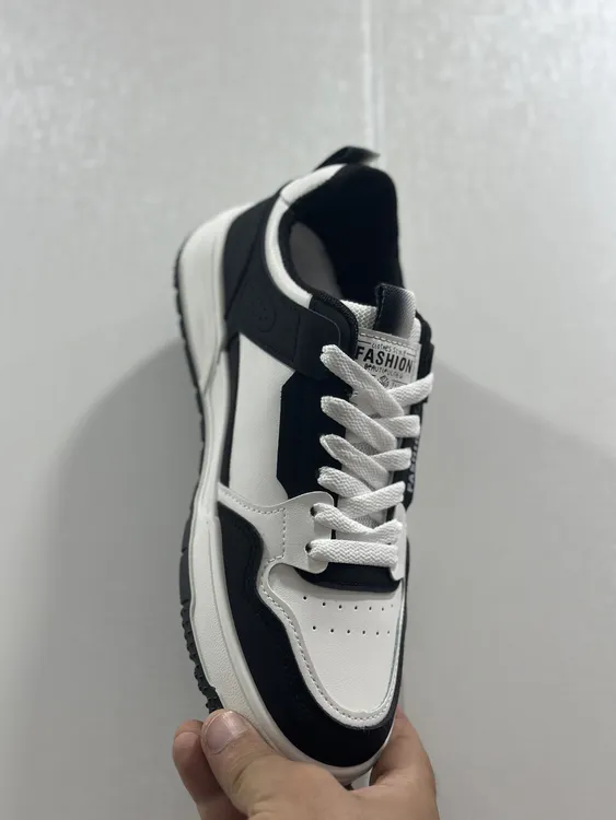 黑白熊猫鞋增高男鞋2025新款夏季厚底鞋子男款休闲板鞋小白鞋