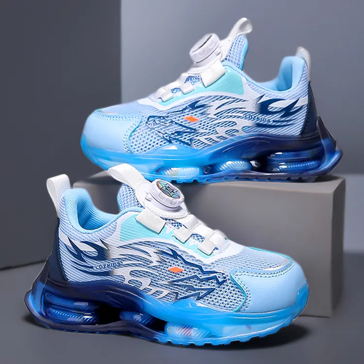 鸿兴兢童男童鞋子春款网面透气网鞋2025新款儿童运动篮球鞋跑步潮