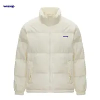 WASSUP 三防工艺羽绒服2025冬季情侣纯色立领外套轻薄保暖上衣潮