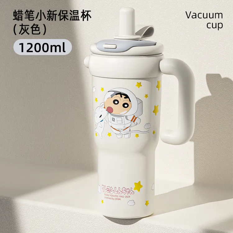 VRIUKNT蜡笔小新冰霸杯子大容量保温杯女生高颜值可爱带吸管水杯