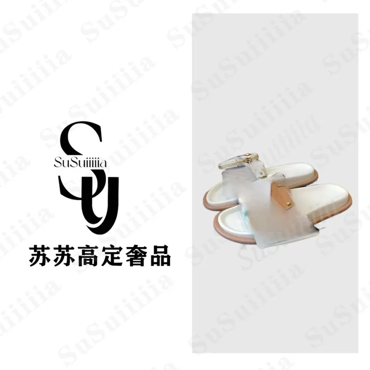 【清库存】夏季法式情侣616白三彩印花厚底增高一字拖魔术贴外穿拖