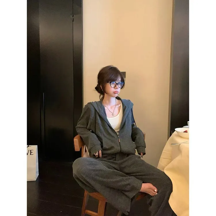 徐秋阳  有迹可循  秋季新款百搭时尚休闲显瘦显白套装13612