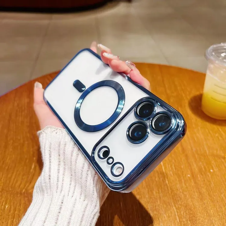 磁吸苹果17pro手机壳一体镜头膜iPhone16/17promax全包15防摔壳14