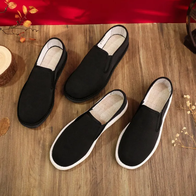 优质呢面料老布鞋平面运动透气老北京布鞋软底春夏防滑耐磨男款