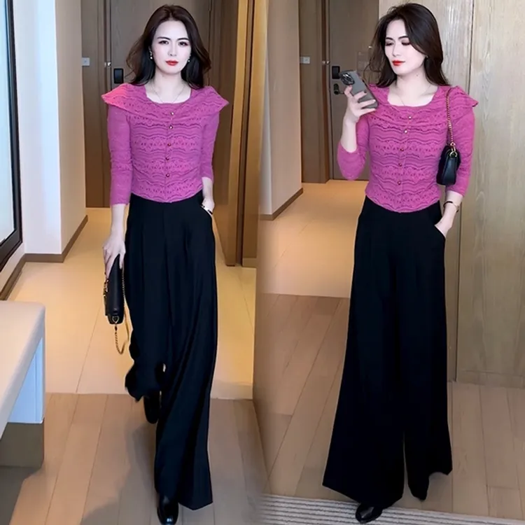 早秋显瘦T恤小众设计感一字肩袖洋气时尚减龄上衣气质长袖休闲