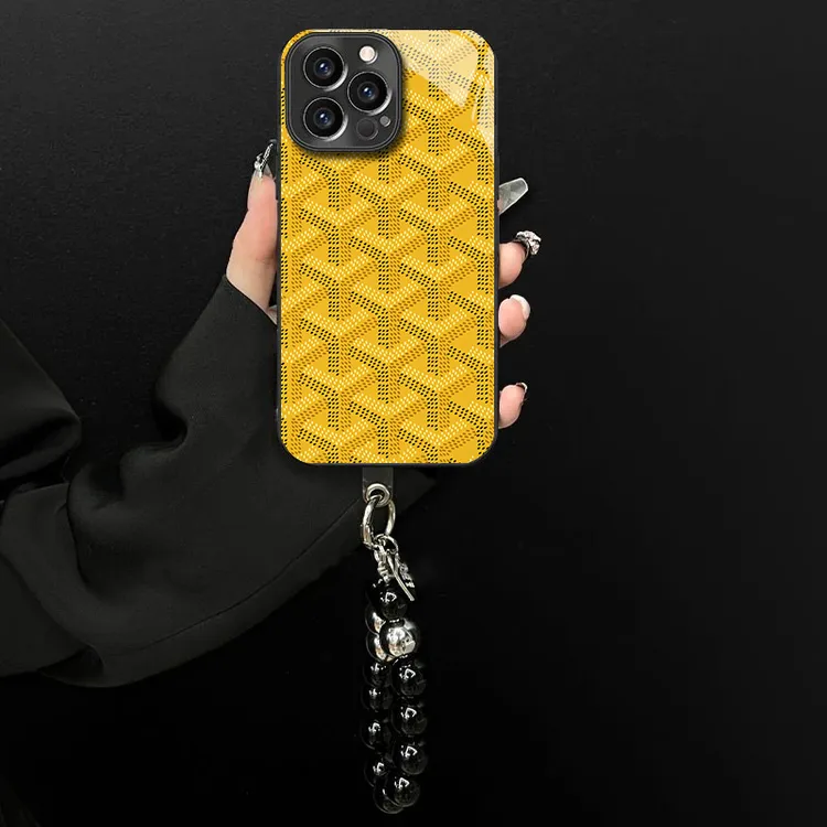 电镀玻璃适用苹果/oppo/华为/vivo/小米高级感狗牙全包创意手机壳